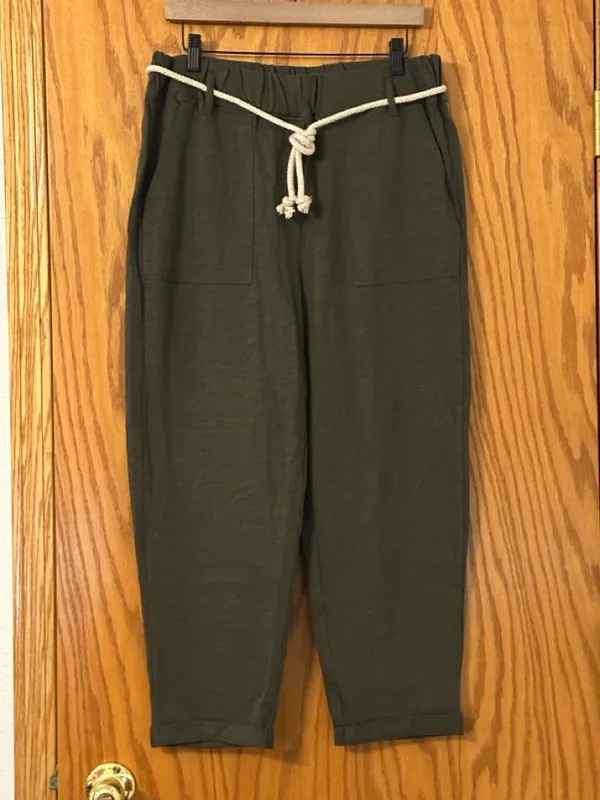 Grey State Cotton & Linen Sedona Pant - NWT - Size 3 (US L) - Image 3