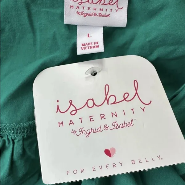 Isabel by Ingrid & Isabel Teal Maternity Top L NWT - Image 4