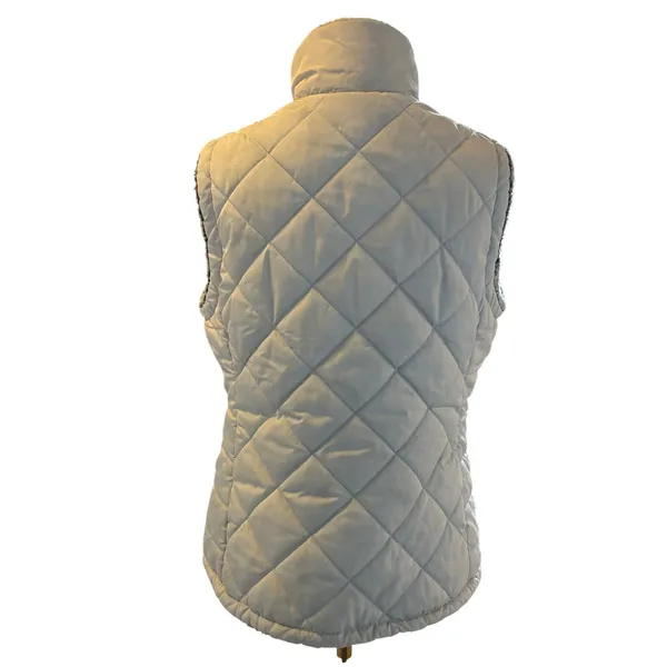 Free Country white reversible vest Sherpa Medium ski winter Layerable - Image 3