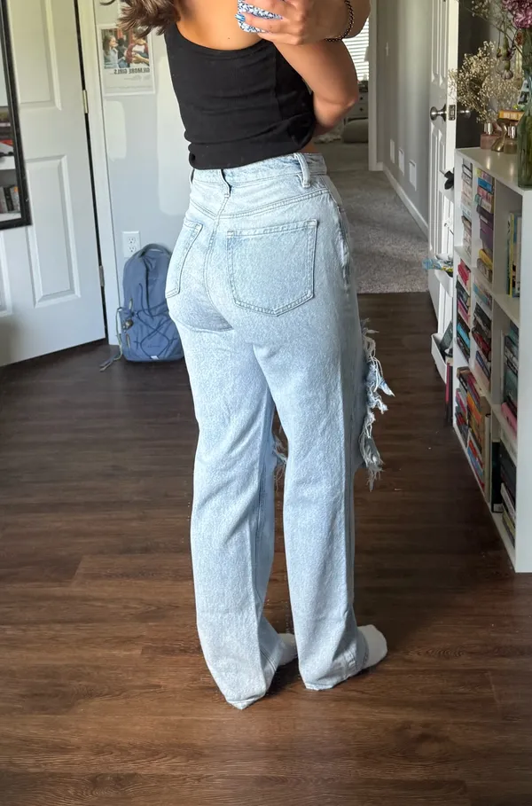 90s Boyfriend PacSun Jeans Distressed High-Rise - Image 2