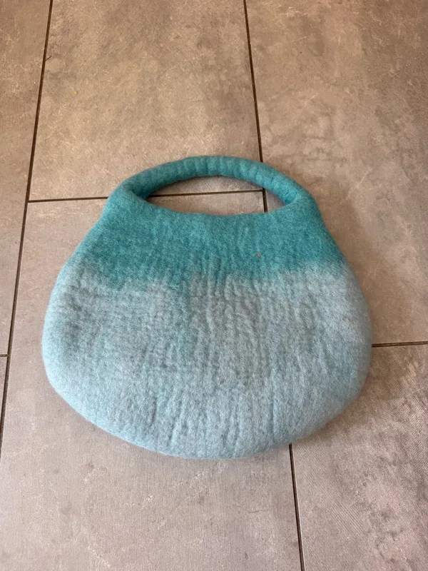 Chinese bag hand made Blue - Image 2