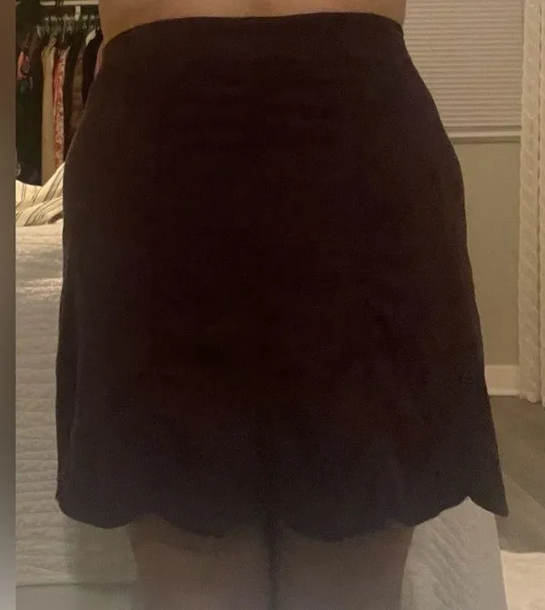 Dark Purple Button Up Skirt Size L - Image 7