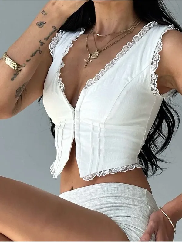 Princess Polly Silvanna Top White Size 12 NWT IN PACKAGE - Image 4