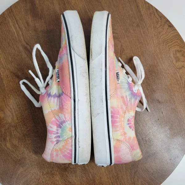 Vans Womens Doheny Shoes 7.5 Pink Tie Dye Low Top Lace Up Casual Sneakers 721356 - Image 6