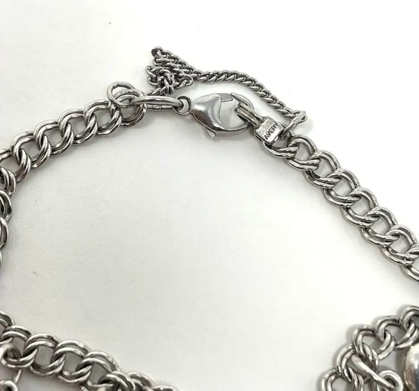 James Avery sterling silver charm bracelet, 8 charms - Image 7