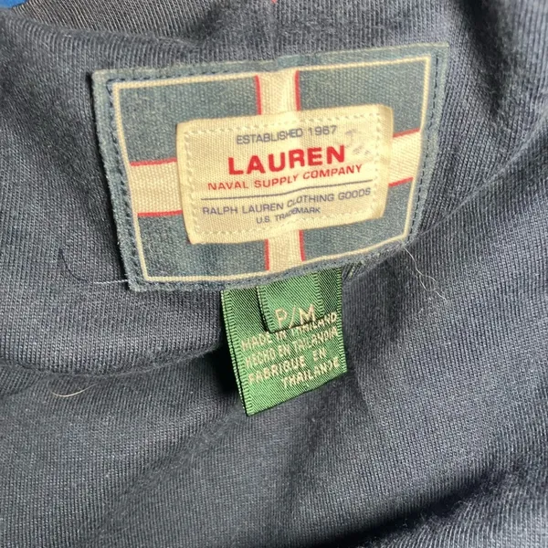 Vintage Ralph Lauren Naval Supply Company Rain Jacket Women's Size medium Blue - Image 4