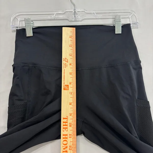 Aerie Chill Play Move High Waisted Mesh Pocket Leggings Black Womens Medium - Image 4