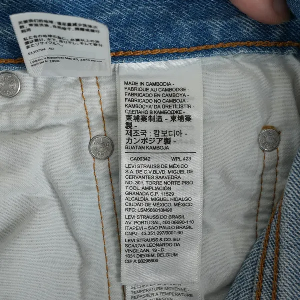 Levis 501 Jeans Womens 28x26 (30x25)‎ Ankle Crop Distressed Denim High Rise Mom - Image 8