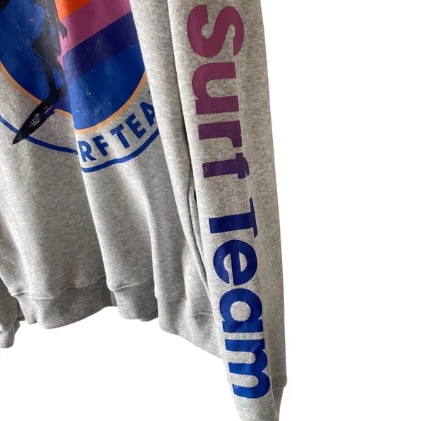 NEW GRAYSON THREADS West Coast Surf Team Graphic Sweatshirt Gray Size XL - Image 2