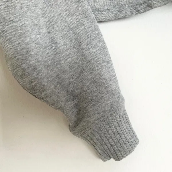 Alo Yoga Cropped Serenity Coverup Athletic Heather Grey M - Image 4