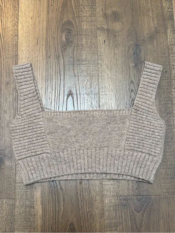 How of CB Adhara Wool Bralette Top Bra Taupe size‎ XS - Image 3