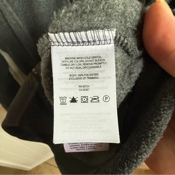 Columbia‎ Charcoal Gray Fleece Jacket Women's M - Image 4