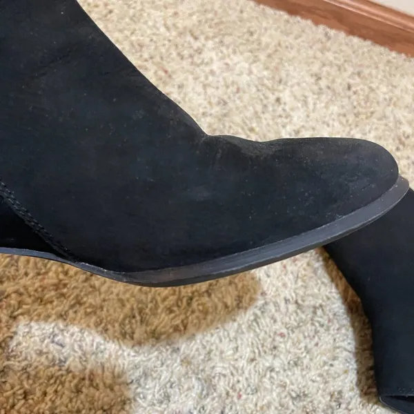 Vionic Size 7 Sienna Suede Bootie Boots Black Buckle Waterproof - Image 8