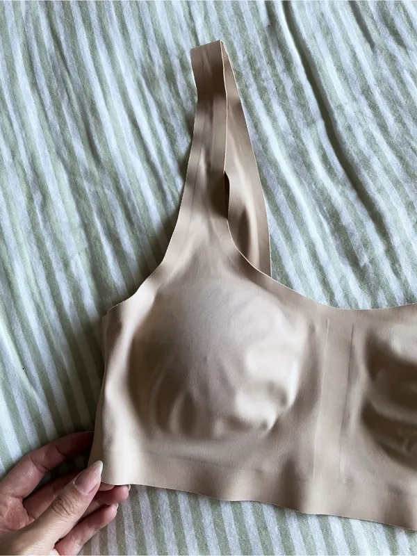 Lively The Sleek Scoop Bralette Size Small Toasted Almond Removable Padding Cups - Image 6