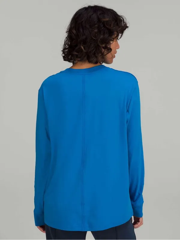 Lululemon All Yours Long Sleeve Shirt Poolside Blue XL - Image 2