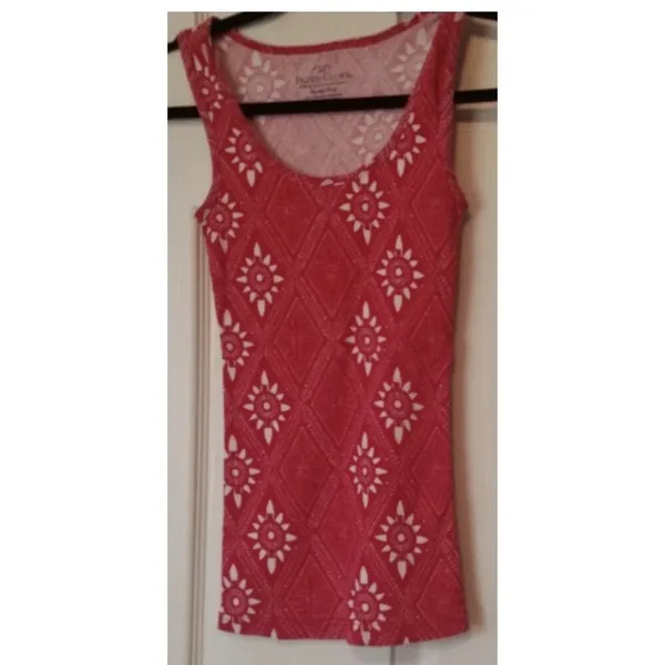 Faded Glory Red Bandana Tank Top Womens Large Cotton Knit - Image 5