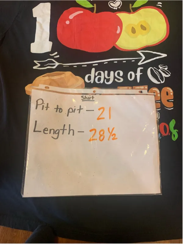 Unbranded 100 Days of Coffee & Chaos Graphic Teacher Tee Black Size L - Image 3