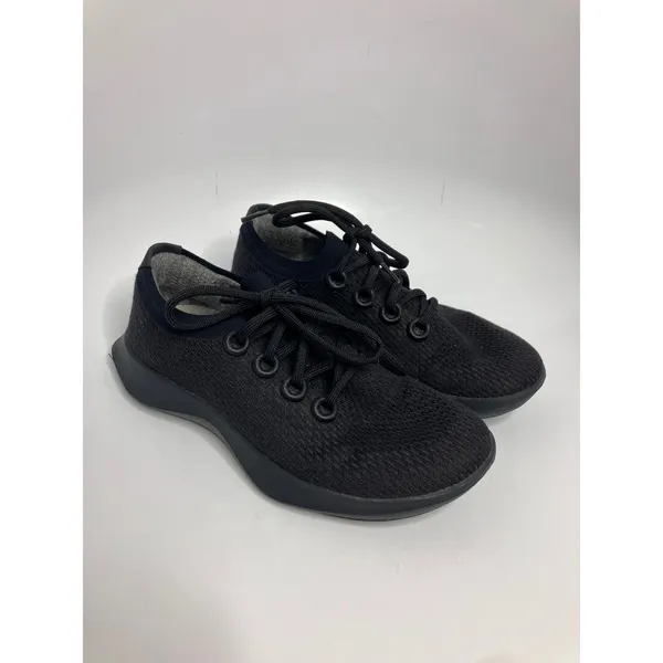 Allbirds Tree Dashers Women W9 Black Excellent Sustainable Knit Running Shoes - Image 3