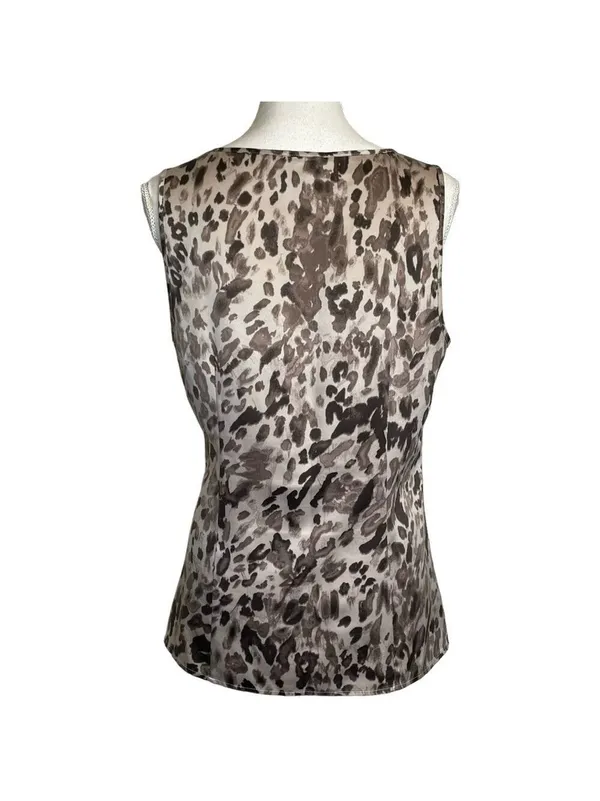 Ann Taylor Loft blouse leopard print - Image 3