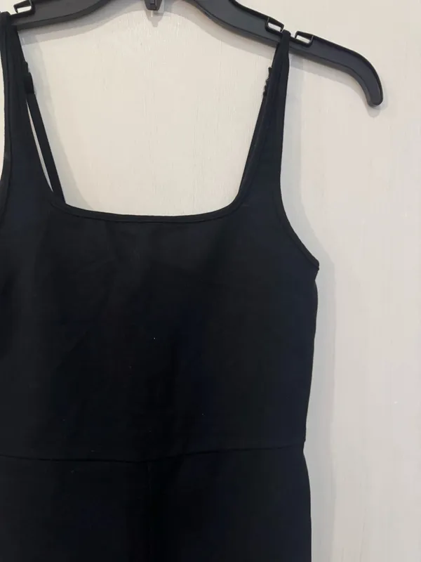 A&F Women's Ponte Unitard Flare Jumpsuit in Black - Image 5