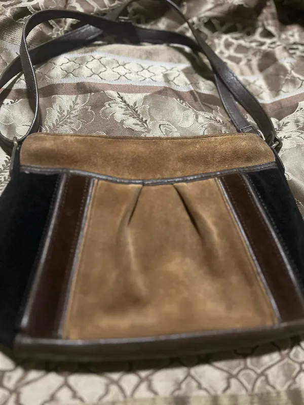 & Other Stories Brown suede purse - Image 2