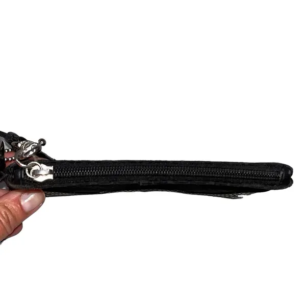 Coach Black Mini Monogrammed Wristlet - Image 2