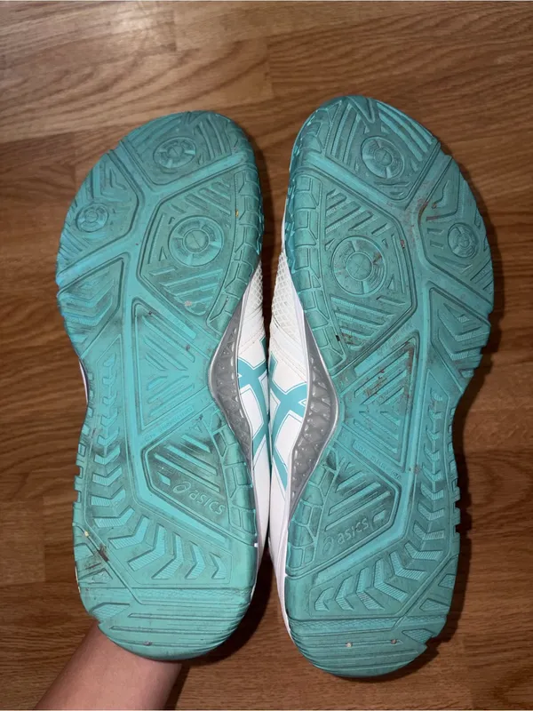 ASICS Women's White and Teal Athletic Sneakers - Image 3
