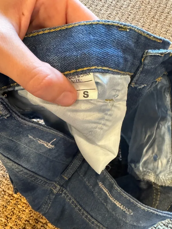 American flag Jean shorts Blue - Image 3