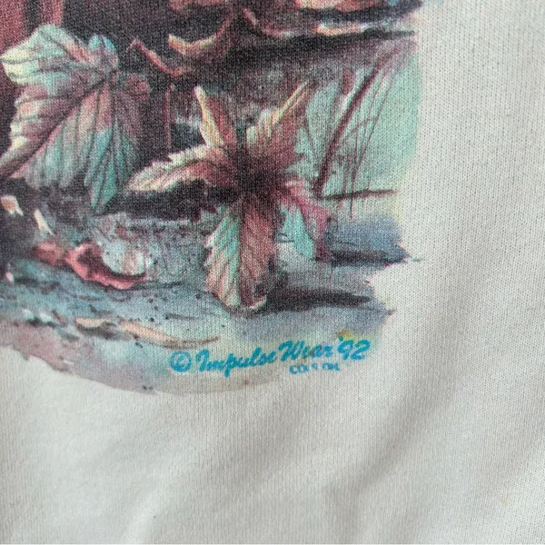 Hanes Activewear 1992 Impulse Wear Pumpkin Fall Autumn Sweatshirt - Image 4