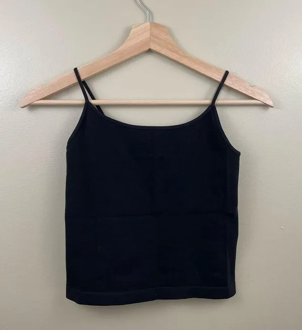 Tilly’s Black Spandex High Neckline Spaghetti Strap Tank Top - Image 4