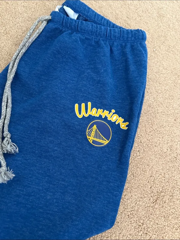 Women’s Golden State Warriors Joggers Blue Size M - Image 2