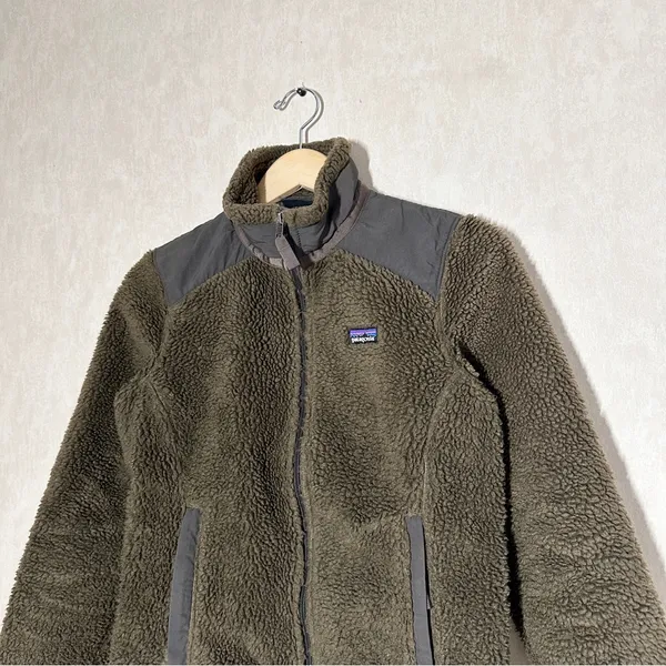 Patagonia Women's Fleece Retro-X Jacket Full Zip Stand-Up Collar Dark Walnut S - Image 3