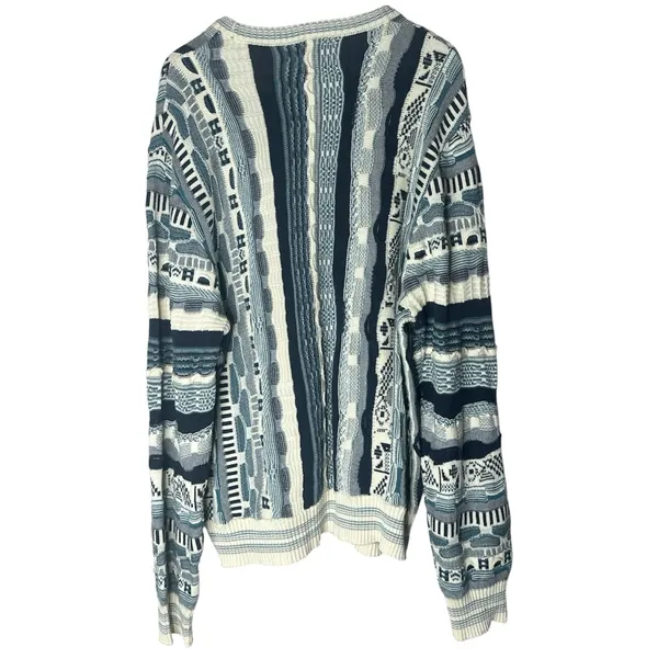 Cotton On COOGI Inspired 3D Textured Patterned Sweater Size Large - Image 4
