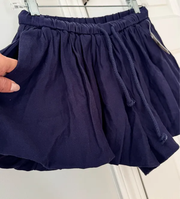 Anthropologie Maeve Linen Blend Cabana Bloomer Bubble Shorts, Size XS - Image 7
