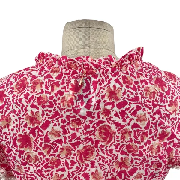 Misa Los Angeles‎ Lilian Dress Tiered Ruffle Animal Floral Print Pink Size XS - Image 13