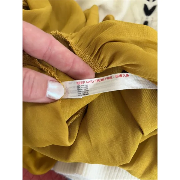 Free People Intimately Want Your Love Slip Dress Absinthe/Mustard Size Small - Image 6