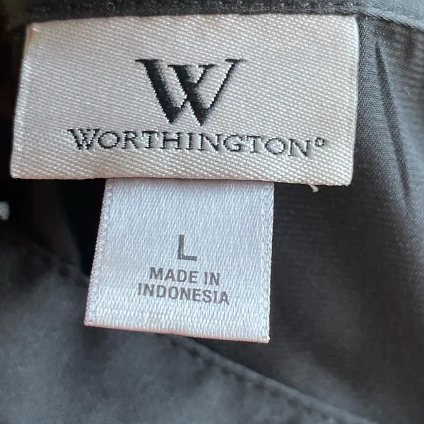 Worthington  Black Button Blouse - Image 5