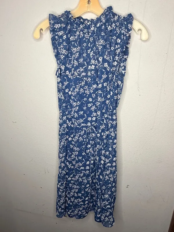 Banana Republic Blue Floral Dress - Image 8