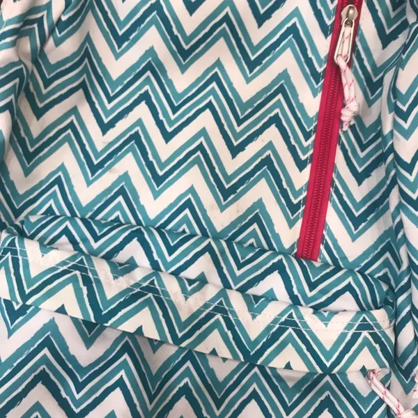 Columbia Sportswear Varsity Day Backpack turquoise and pink chevron - Image 2