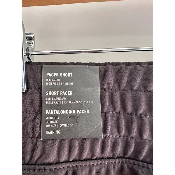 Adidas Pacer Knit High Training Shorts Black Womens M 5 Inch Activewear NWT - Image 3