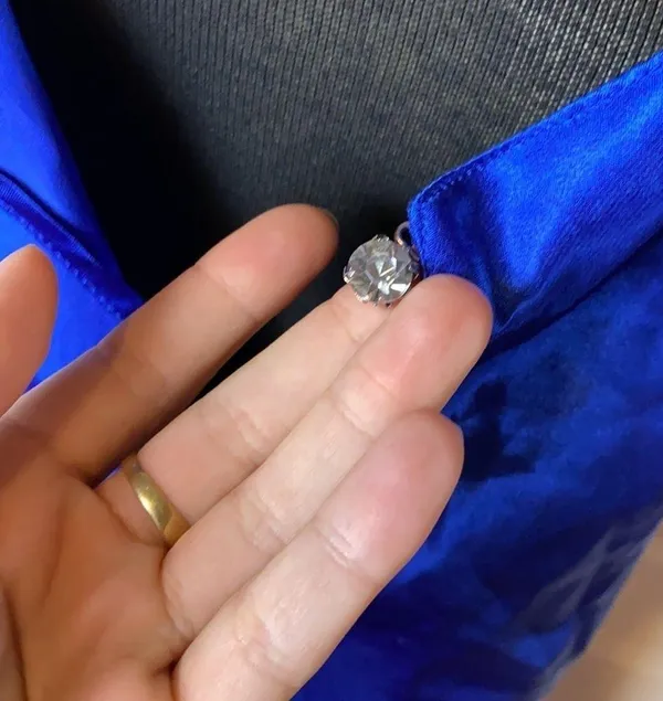 Blue Satin Lingerie Slip Dress - Image 3