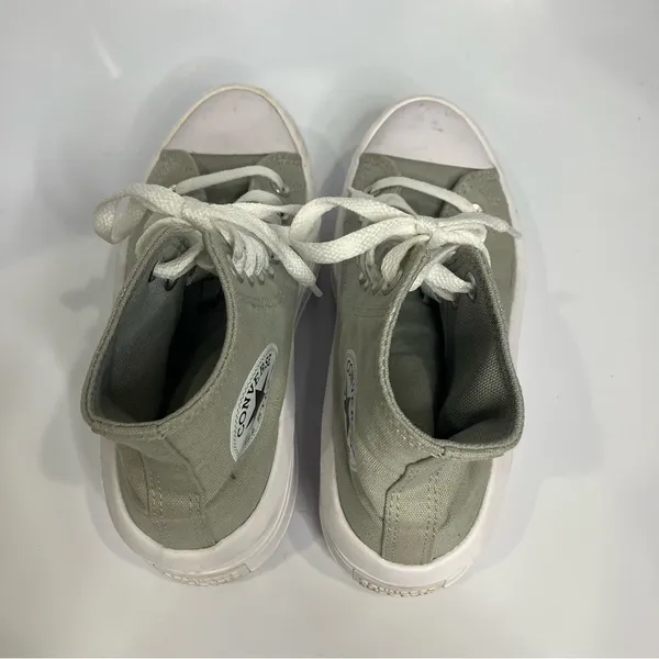 Converse CTAS move‎ high top platform slate sneakers Gray white womens size 7 - Image 7