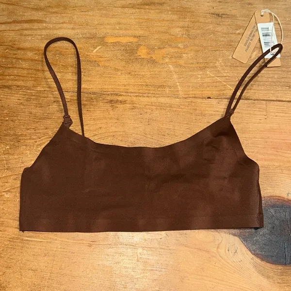 SKIMS Scoop Bralette Brown Size XXS - Image 3