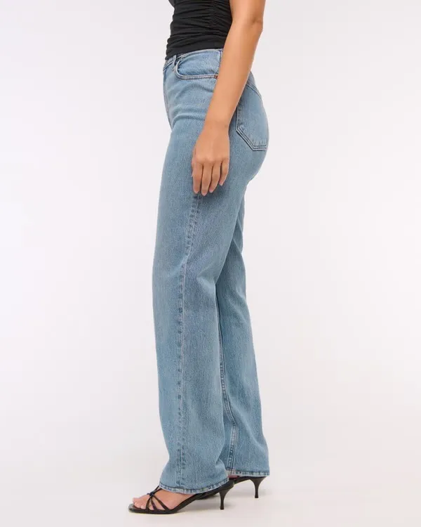 Abercrombie & Fitch Curve Love Ultra High Rise 90s Straight Jean - Image 3
