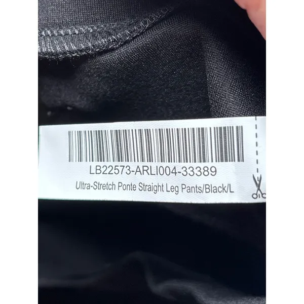 Quince NWT Ultra-Stretch Ponte Straight Leg Pants L Black Trouser - Image 6
