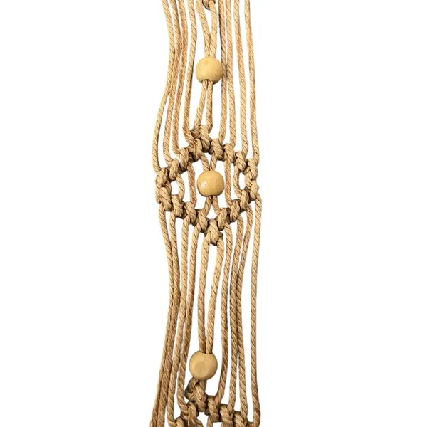 Bohemian Macrame Braided Weave Belt Tassels Beaded OS - Image 10