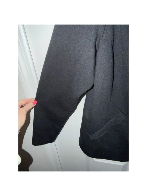 Mossimo Black Asymmetrical Zip Blazer Jacket Plus XXL - Image 5