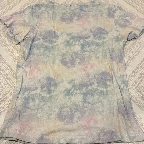 Rainbow Sandals Rails Rainbow Tie-Dye Cotton V Neck T-Shirt Size Small - Image 6