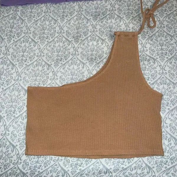 Aerie and Aeropostale Crop top bundle set one shoulder scoop neck seamless size - Image 5