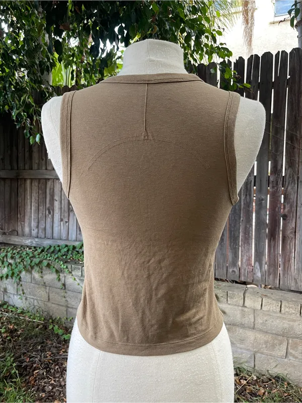 Lululemon Classic-Fit Cotton-Blend Tank Top Artifact yoga Pilates gym activewear - Image 5